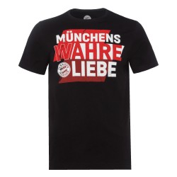 FC Bayern München T-Shirt - Münchens wahre Liebe - FCB Shirt schwarz, div. Gr.