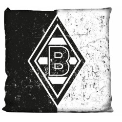 Borussia Mönchengladbach Kissen - schwarz-weiß -  Zierkissen, Dekokissen BMG (L)