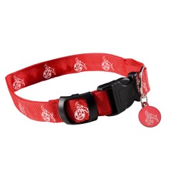 1. FC Köln LED Hundehalsband - Größe M - Halsband für Hunde 40- 50 cm