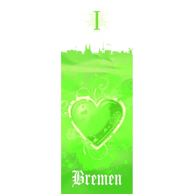 Raute schwarz Sportrucksack Plus Lesezeichen I Love Bremen SV Werder Bremen Rucksack Backpack