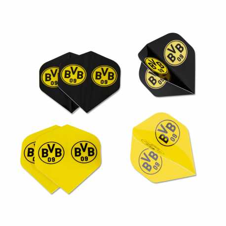 Borussia Dortmund Dartpfeil-Flights - 6er Set - Dartflights BVB 09