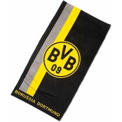 Borussia Dortmund Handtuch mit Logo im Streifenmuster