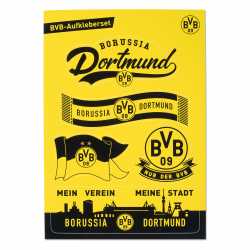 Borussia Dortmund Aufkleberkarte - BORUSSIA - 5er Set Aufkleber, Sticker  BVB 09 - NewFanCorner
