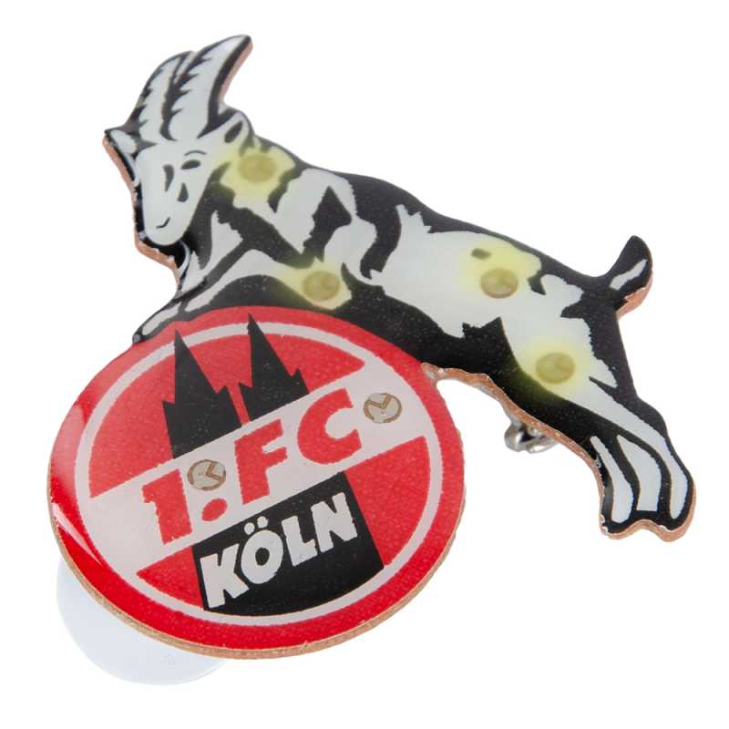 Blinky Button FC Köln Anstecker Logo blinkend 1 Pin L 