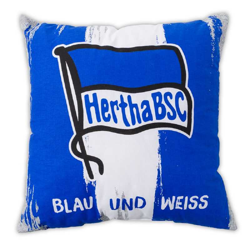 gestreift Schmusekissen Sofakissen Kissen + L Hertha BSC Berlin Kissen 