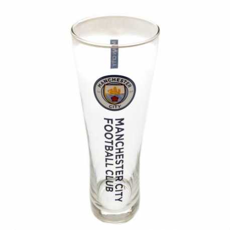 Manchester City F.C. Pilsglas - Logo farbig - Bierglas Glas