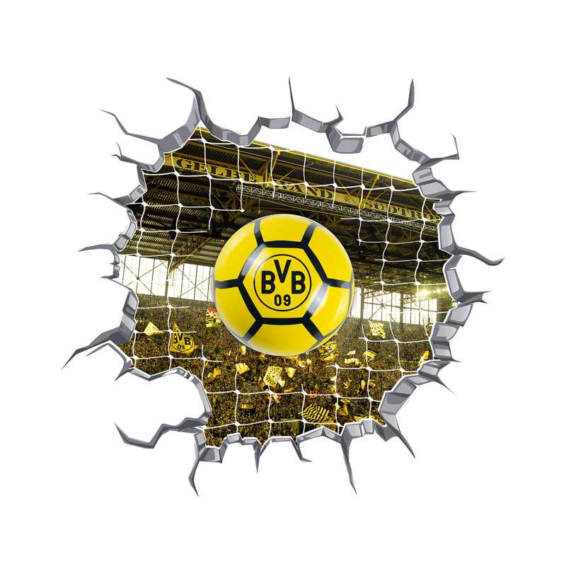 sociedad crédito proteína Borussia Dortmund LED Lampe in Ballform mit 3D Wandtattoo, Ballleuchte BVB  09 - NewFanCorner