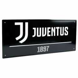 Juventus FC Metallschild schwarz