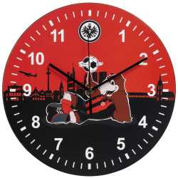 Eintracht Frankfurt Wanduhr - Attila -  Uhr Wall Clock SGE