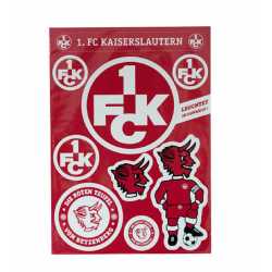 1.FC Kaiserslautern Aufkleberbogen nachtleuchtend 