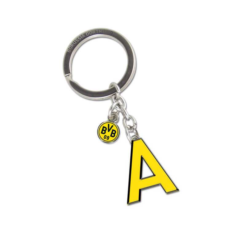 Borussia Dortmund Schlüsselanhänger BVB mit Buchstaben "N" und Logo BVB 