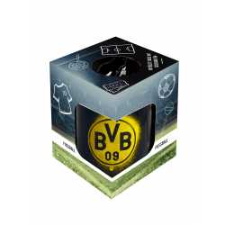 Borussia Dortmund Tasse befüllt mit Waffeln Kaffeetasse gefüllt Geschenkset BVB 09