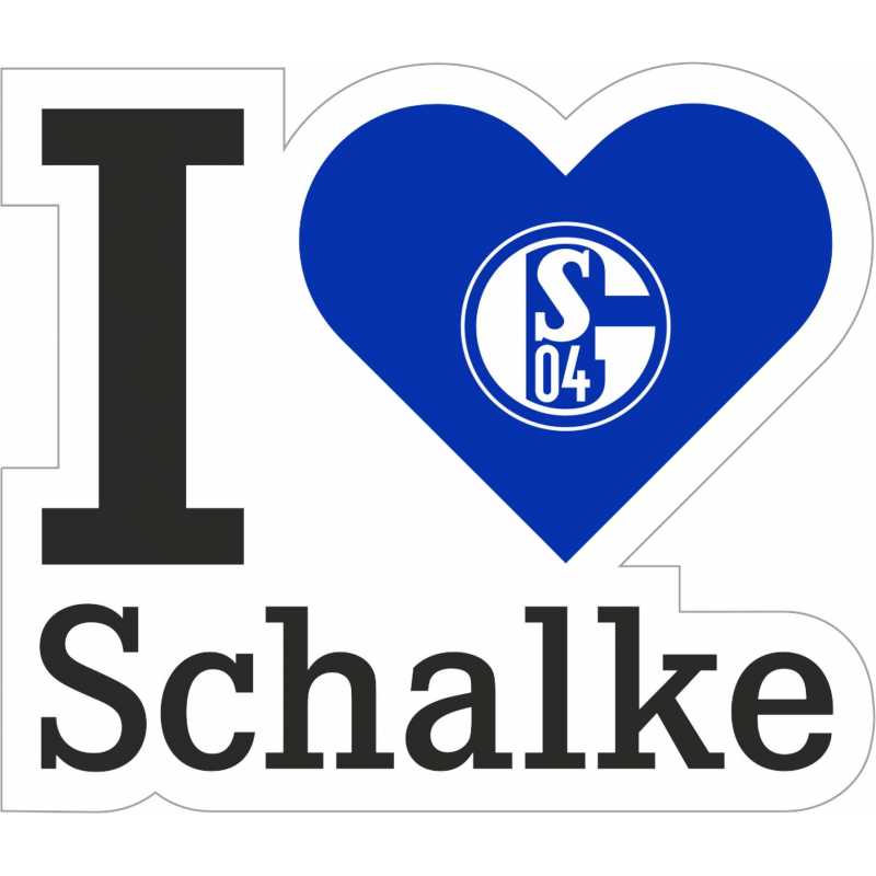 Gelsenkirchen FC Schalke 04 Schuletui gefüllt Plus Lesezeichen I Love Federtasche S04 Federmappe Etui 