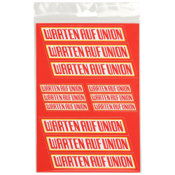 1. FC Union Berlin Aufkleberbogen - Warten auf Union -