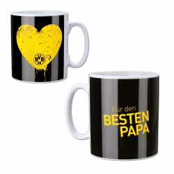 Borussia Dortmund Tasse - Für den besten Papa - Kaffeetasse, Mug BVB 09