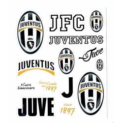 Juventus Turin Aufkleberbogen - 14 Motive - Sticker Aufkleberkarte