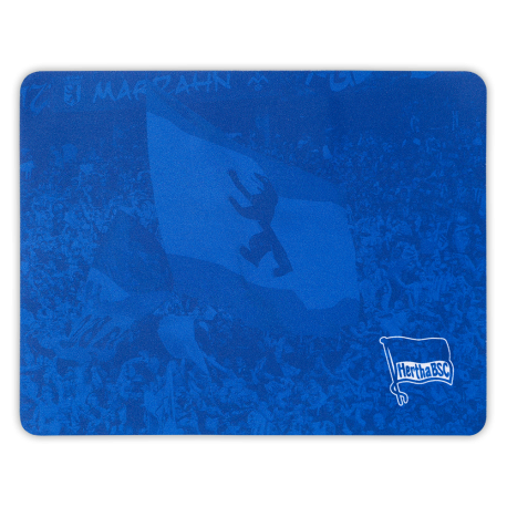 Hertha BSC Berlin Wanduhr - Fahnenmeer Design 30cm Mit Glas Zifferblatt