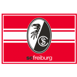 SC Freiburg Fußmatte - Streifen - rot/weiß Matte Fußabtreter