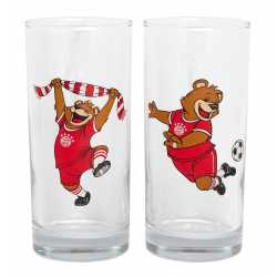 FC Bayern München Glas - Berni - 2er-Set Trinkglas Kinderglas FCB