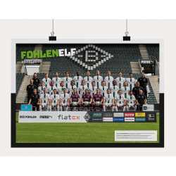 Borussia Mönchengladbach Poster - Team 2022/23 - Mannschaftsposter Teamplakat BMG
