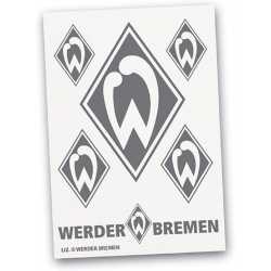 SV Werder Bremen Aufkleber Raute silber