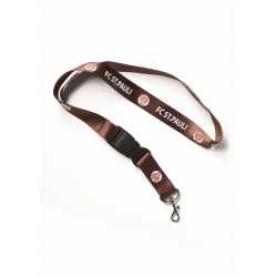 FC St. Pauli Schlüsselband - Logo - braun Lanyard Bagdeholder
