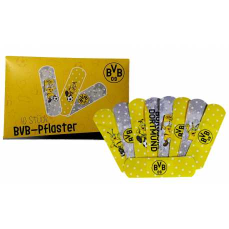 Borussia Dortmund Pflasterset - Emma - 10 Stück Pflasterbriefchen Kinderpflaster BVB 09