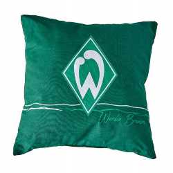 SV Werder Bremen Kuschelkissen - Raute - grün Dekokissen Sofakissen Kissen