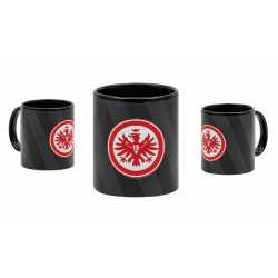 Eintracht Frankfurt Tasse - Streifen - schwarz Kaffeetasse Kaffeebecher SGE