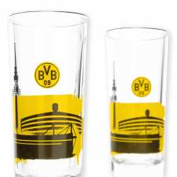 Borussia Dortmund Schnapsglas - Skyline - 2er-Set Glas BVB 09