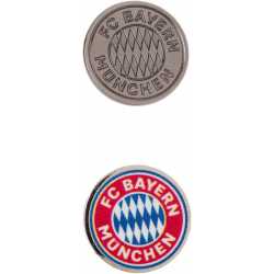 FC Bayern München Logo Pin 2er Set Silber / Farbig Anstecker Emblem Button FCB