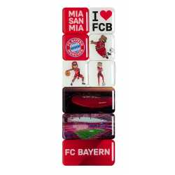 FC Bayern München Magnet-Set 9 teilig FCB Magnet Set Kühlschrankmagnet