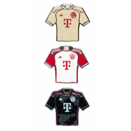 FC Bayern München Pin 3er Set - Trikots - FCB Anstecker