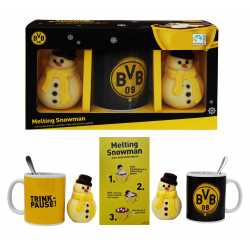 Borussia Dortmund Melting Snowman Set mit Tasse 150g Geschenkset BVB 09