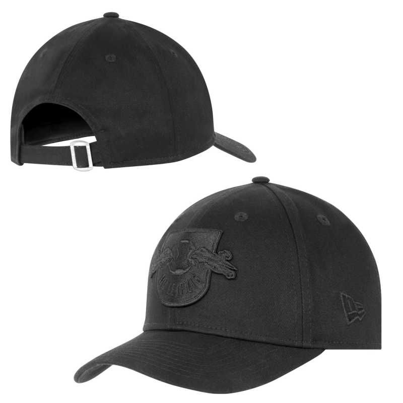 RB Leipzig Kinder Kappe all black Cap kids Basecap New Era Shadow RBL NewFanCorner
