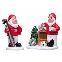 FC Bayern München Weihnachtsfigur 2er Set - Santa Claus und Berni FCB