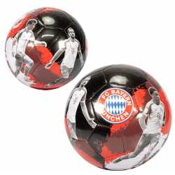 FC Bayern München Fußball - Player - schwarz/rot Ball mit Spielerabbildungen Gr. 5 FCB
