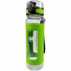 VfL Wolfsburg Trinkflasche - grün-weiß - transparent Tritan Flasche 0.5 l Bottle