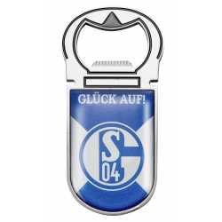 FC Schalke 04 Flaschenöffner - Logo - Öffner Magnet Kapselheber S04