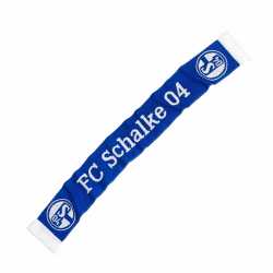 FC Schalke 04 Schal - Classic - blau/weiß Fanschal Strickschal S04