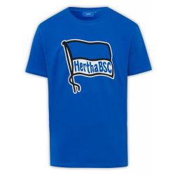 Hertha BSC Berlin T-Shirt – Fahne groß - blau Shirt unisex HBSCB