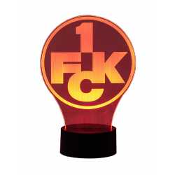 1. FC Kaiserslautern LED Licht - Logo - Nachtlicht Leuchte Lampe
