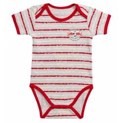 RB Leipzig Baby Body mit Streifen Kurzarm Bodie RBL
