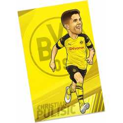Borussia Dortmund Poster - Chistian Pulisic - Comic-Style 61 x 91.5 cm BVB 09