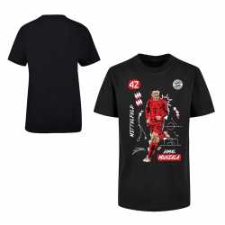 FC Bayern München Kinder T-Shirt - Jamal Musiala - schwarz kids Shirt FCB