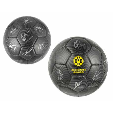 Ballon De Signature Officiel Borussia Dortmund 2024/25 – Jaune Taille 5 Avec Signatures Et Noms Des Joueurs