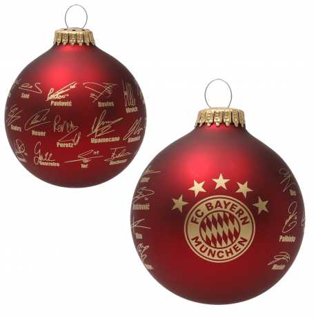 FC Bayern München Christbaumkugel  - Signature 2024/25 -  Weihnachtskugel FCB