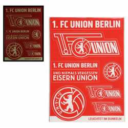 1. FC Union Berlin Aufkleberbogen nachtleuchtend Aufkleber Leuchtaufkleber