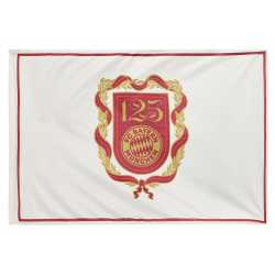 FC Bayern München Hissfahne - Logo 125 Jahre - 180 x 120 cm Hissflagge | Flagge | Fahne FCB