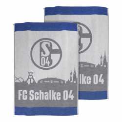 FC Schalke 04 Geschirrtuch - Skyline - 2er-Set Tuch S04